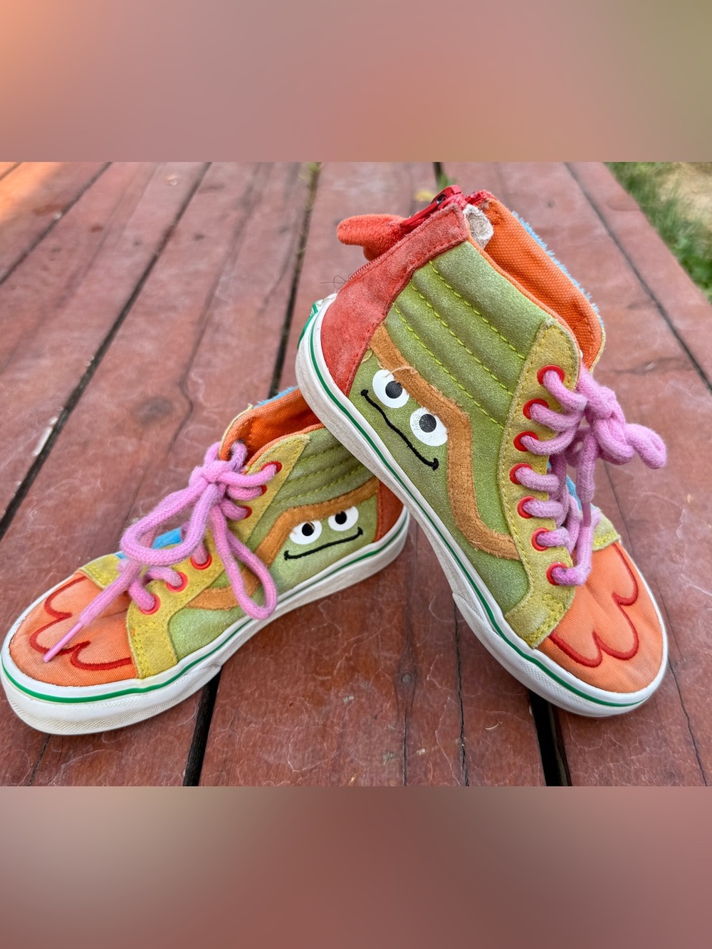 Vans Kids Sk8-Hi Zip Sesame Street Multi shoes 13 kid